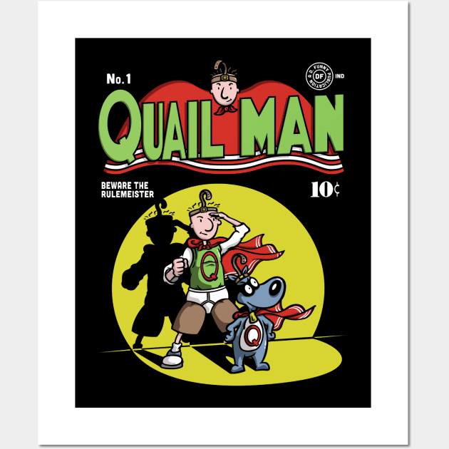 Quail man Wall Art by CoDDesigns